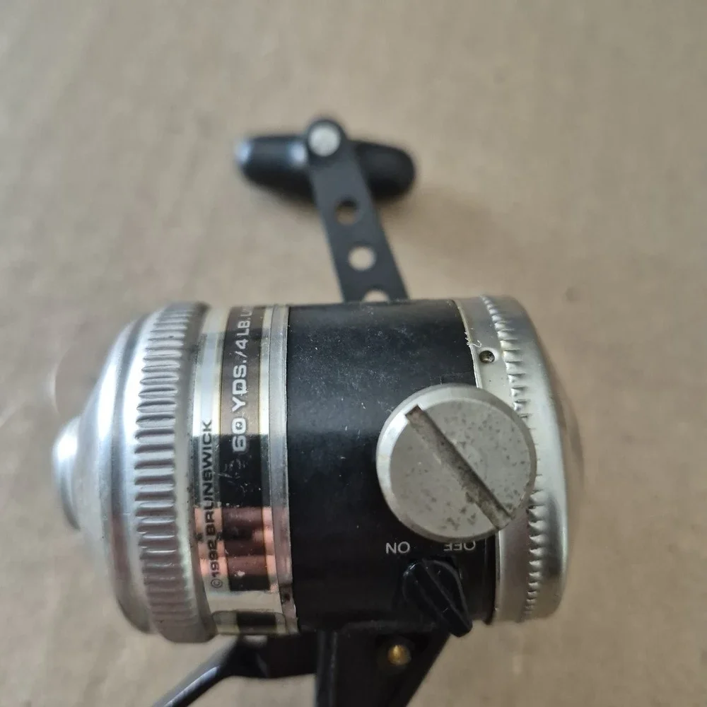 Vintage Zebco Brunswick 1992 Trigger Spin UL2 Underspin Casting Reel
